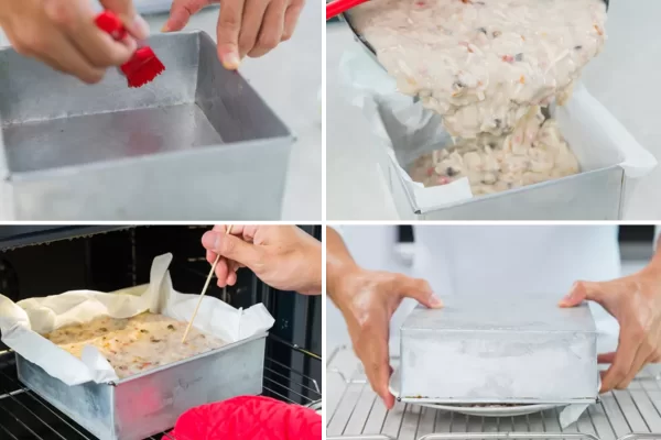 Bạn cắm tăm vào giữa kiểm tra bánh chín