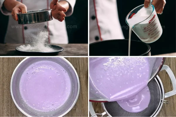 Để hỗn hợp bột nghỉ trong khoảng 30 phút