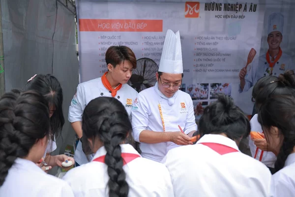 Không gian quầy trải nghiệm của Học Viện Đầu Bếp