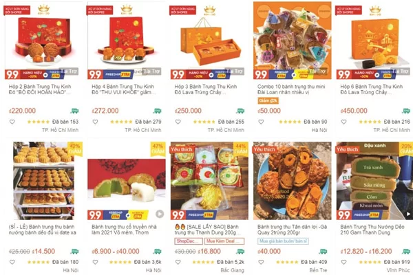 Kinh doanh bánh trung thu online