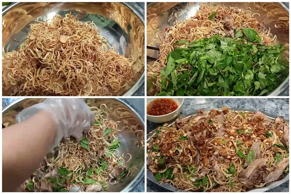 Cách làm gỏi vịt bắp chuối