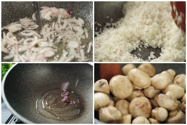 Chuẩn bị nấu cháo gà