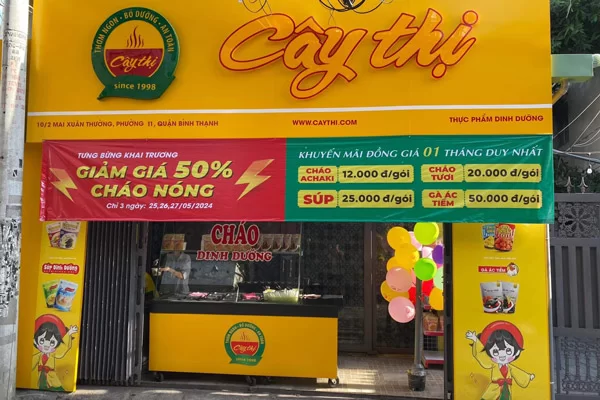 mở quán cháo dinh dưỡng nhượng quyền