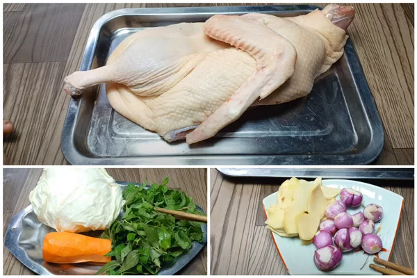 Nguyên liệu chính làm gỏi vịt