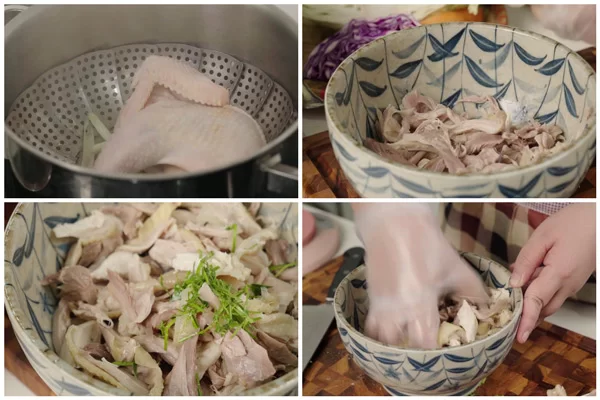 Ướp gà trước khi trộn để gà được đậm đà