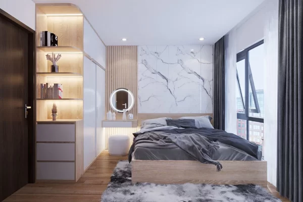 Không nên chỉ dùng một tông khi phối màu phòng ngủ