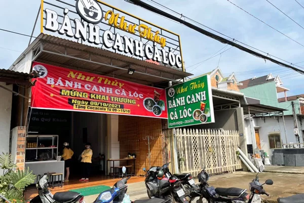 Mặt bằng mở quán bánh canh cá lóc