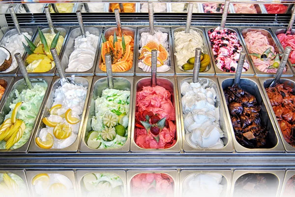 mô hình quán kem nhỏ