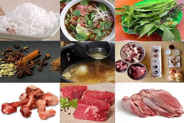 Nguyên liệu nấu phở đơn giản, dễ tìm