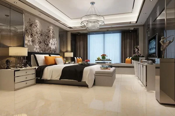 Quy tắc phối màu 60 - 30 -10 giúp phòng ngủ có chiều sâu