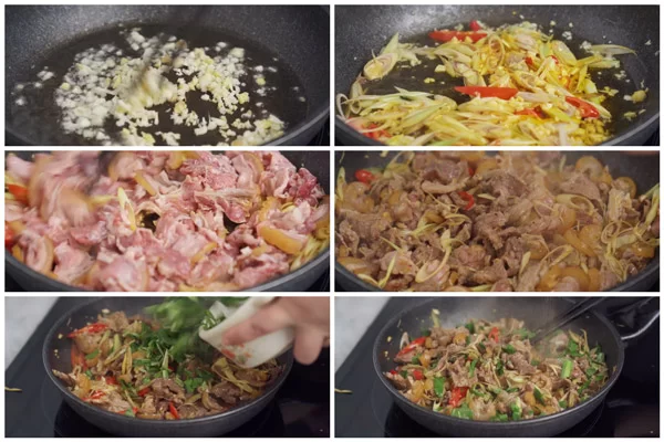 Cách làm bê xào sả ớt đơn giản, mềm ngọt