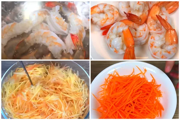 Ngâm đu đủ và cà rốt vào nước đá để tăng độ tươi giòn