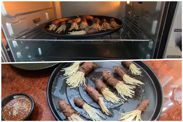 Nướng bò ở nhiệt độ vừa phải