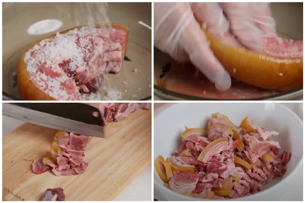 Rửa bê với muối hạt và rượu trắng