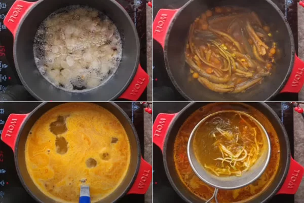 Các bước để nấu miến lươn nước thơm ngon