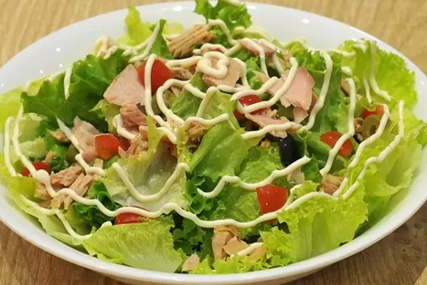 cách làm salad rau xà lách trộn mayonnaise
