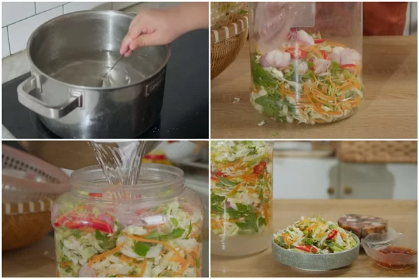 Làm muối dưa bắp cải
