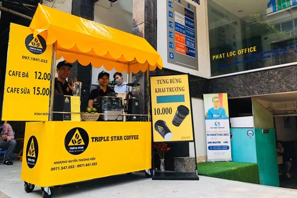 Mở quán cà phê take away