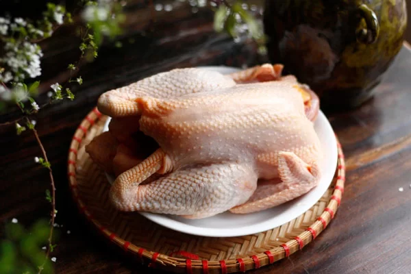 Gà ta còn tơ, da vàng tự nhiên và thịt săn chắc