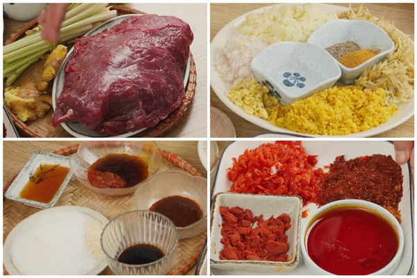 Nguyên liệu làm khô bò