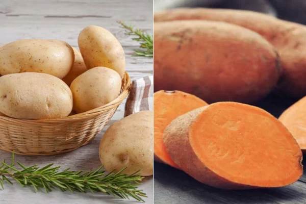 Cả khoai tây và khoai lang đều phù hợp để nấu lagu