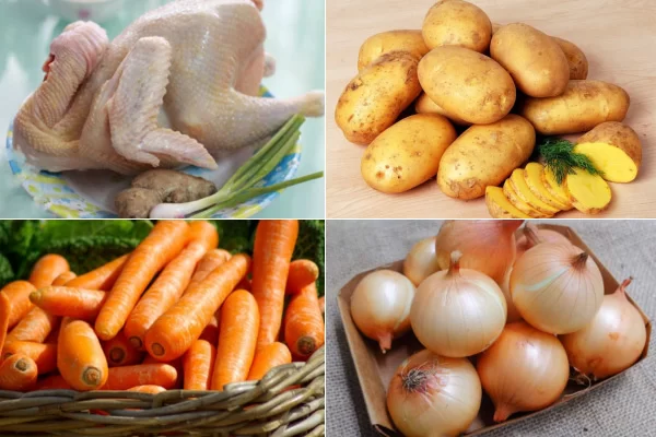 Nguyên Liệu Nấu Lagu Gà