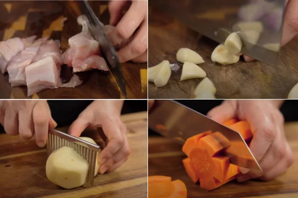 Sơ chế các nguyên liệu trước khi chế biến