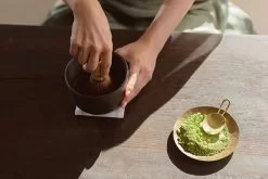 học pha chế houjicha latte