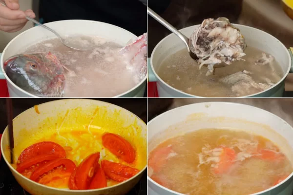 Nấu Nước Dùng Bún Cá