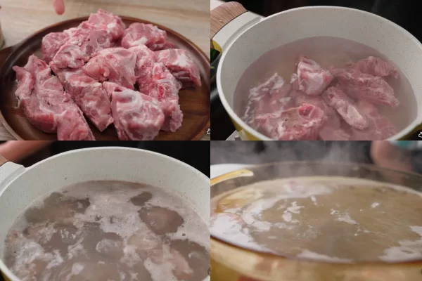 Nấu nước dùng bún ốc