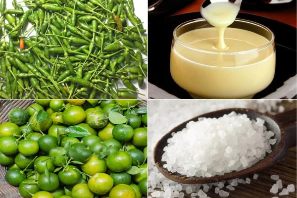 Nguyên liệu để làm muối ớt xanh ngon chuẩn vị