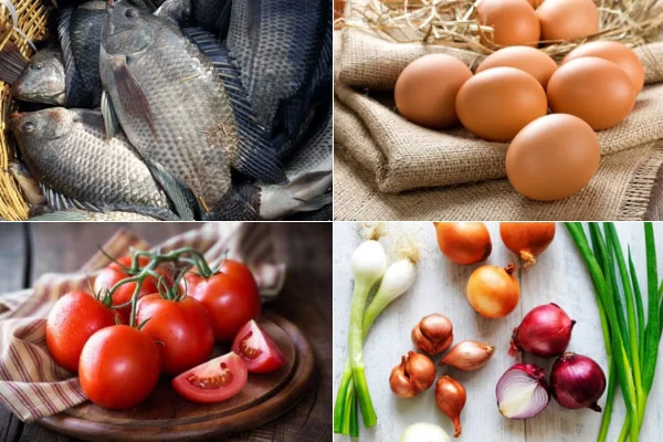 Nguyên Liệu Để Nấu Bún Cá Chấm