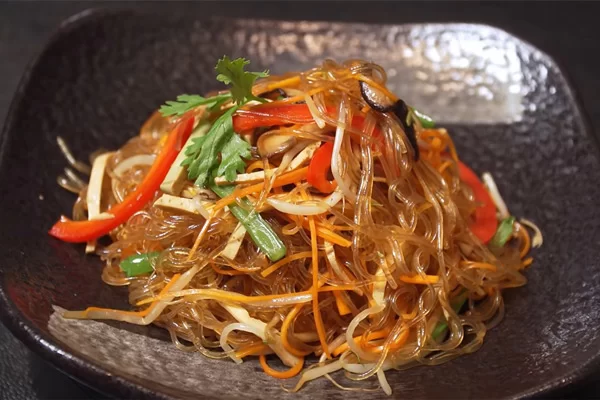 cách làm miến trộn chay hàn quốc