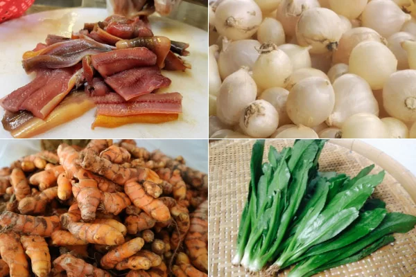 Nguyên liệu để nấu súp lươn ngon chuẩn vị