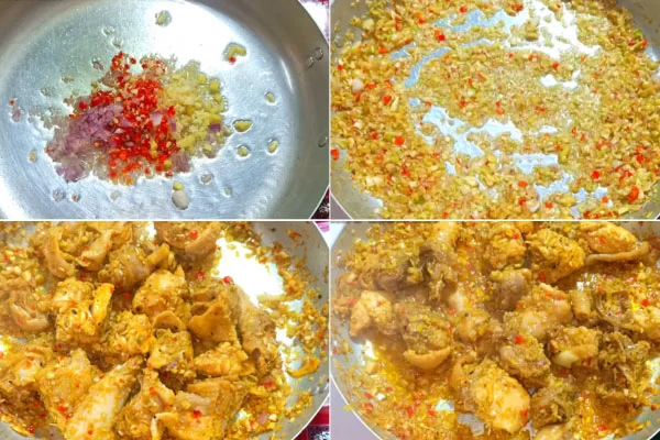 Kho Gà Với Sả Ớt