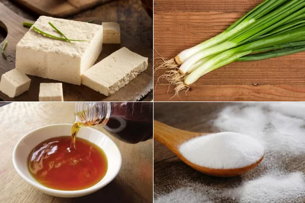 Nguyên Liệu Để Chế Biến Đậu Phụ Tẩm Hành