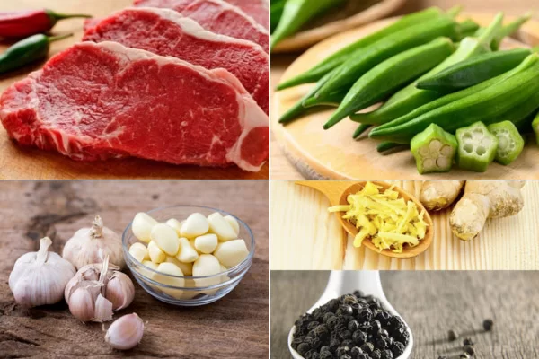 Nguyên Liệu Để Làm Đậu Bắp Xào Thịt Bò