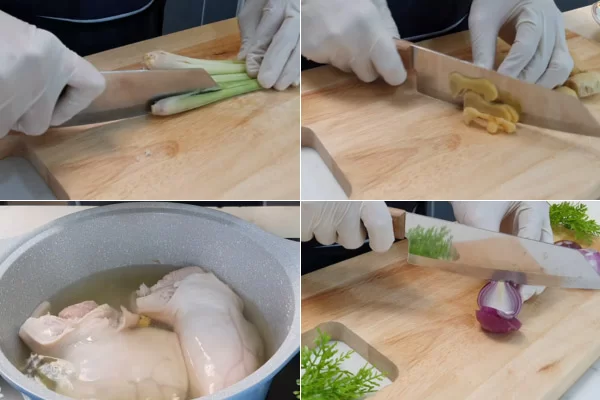 Tai heo, bao tử, ruột non heo bạn nên luộc sơ