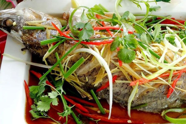 Cá Bớp Hấp Giấy Bạc