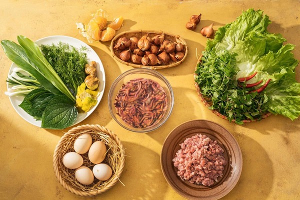 Nguyên liệu để làm chả rươi ngon