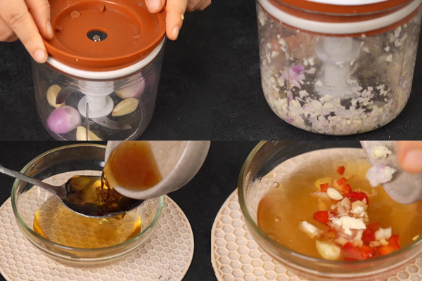 Pha nước chấm chua ngọt